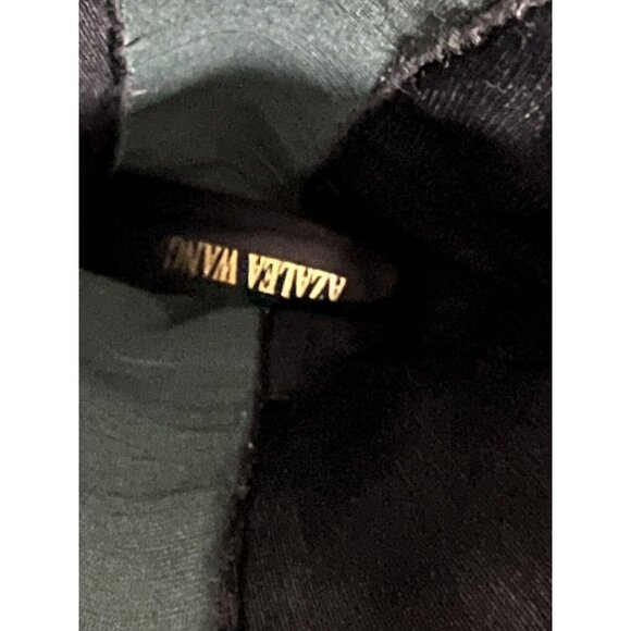 AZALEA WANG Knee High THE RIDING CROC Vegan Green Leather Boots SUE 7.5 Grunge - Picture 13 of 13